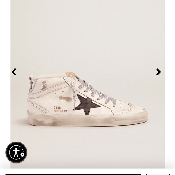Women's Mid Star with laminated heel tab and glitter laces size 5 (35) (used)